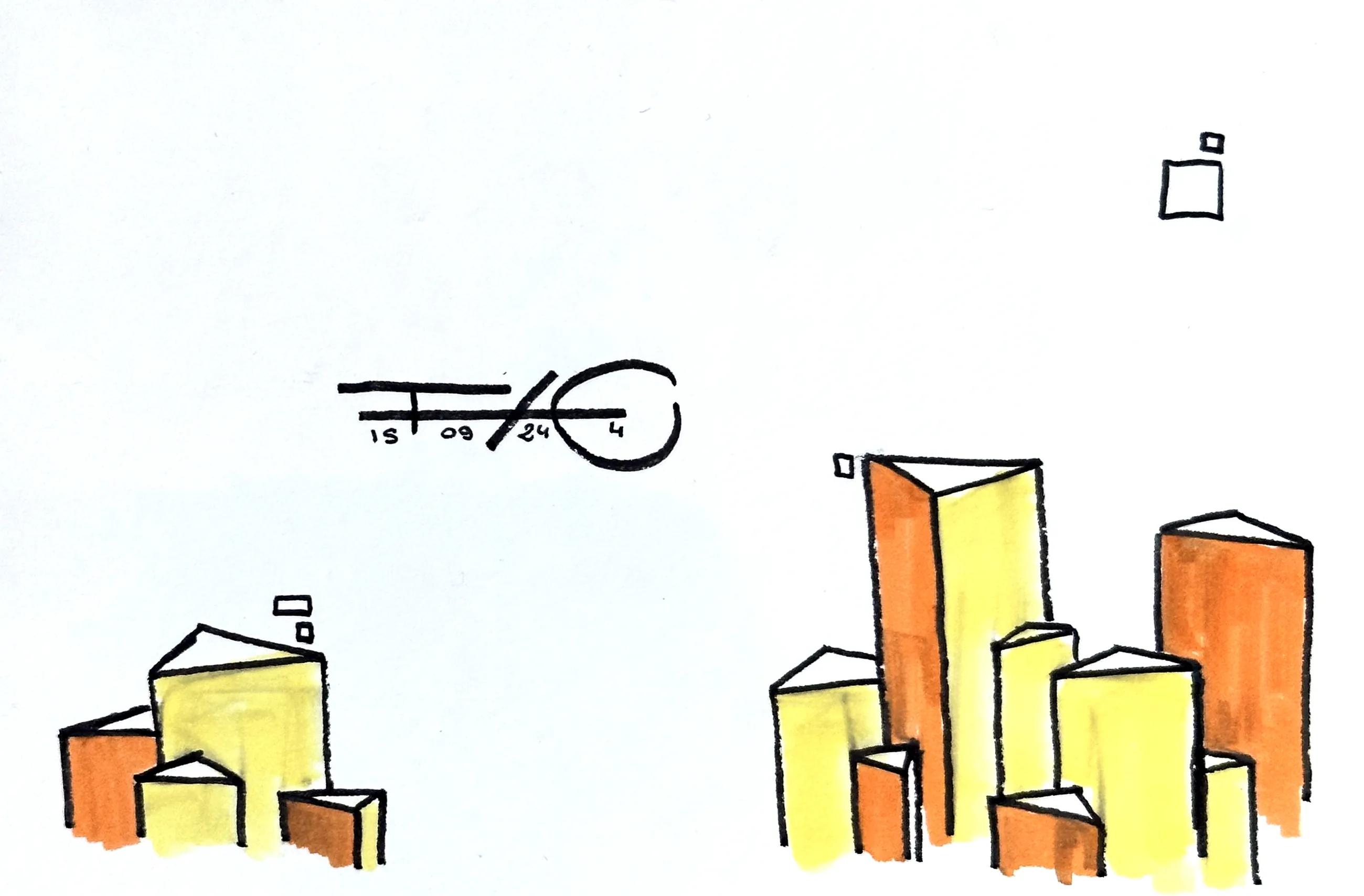 Les Contes de LunaŸSolEquis n°4, Stylo et feutre sur papier, 2023 – 2024 — dessin de Tristan Alexandre