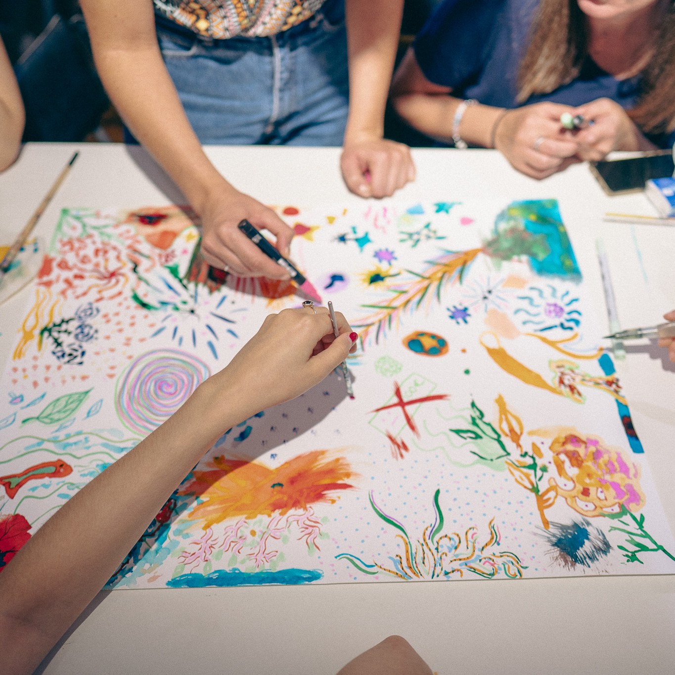 Atelier de peinture entre art et environnement Tristan Alexandre