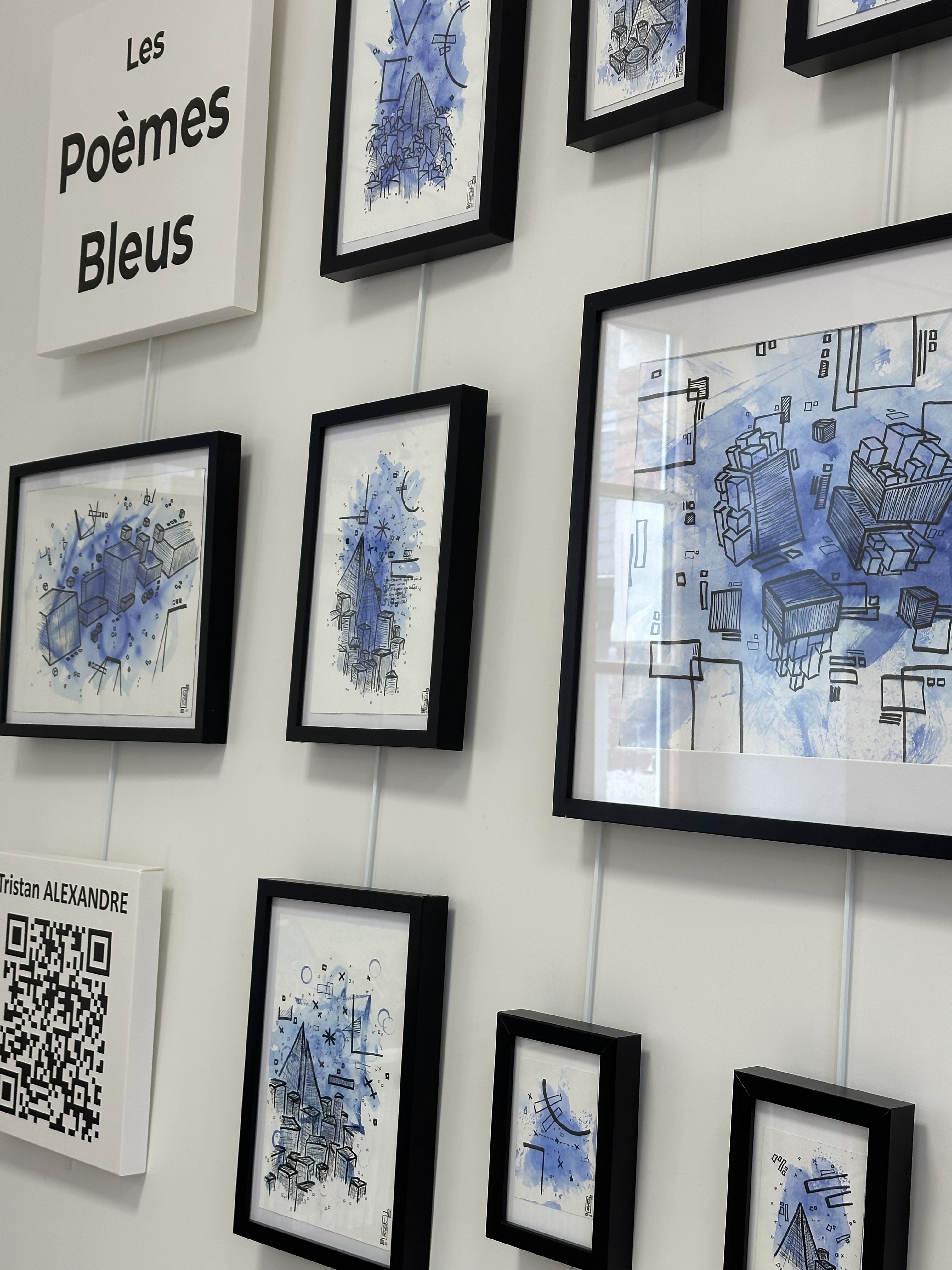 Poèmes Bleus Exposition Tristan Alexandre 2023